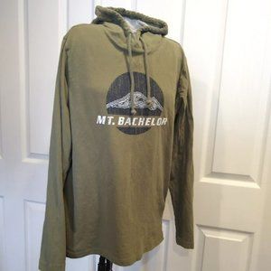 Mt Bachelor Long Sleeve T Shirt Hoodie size Small